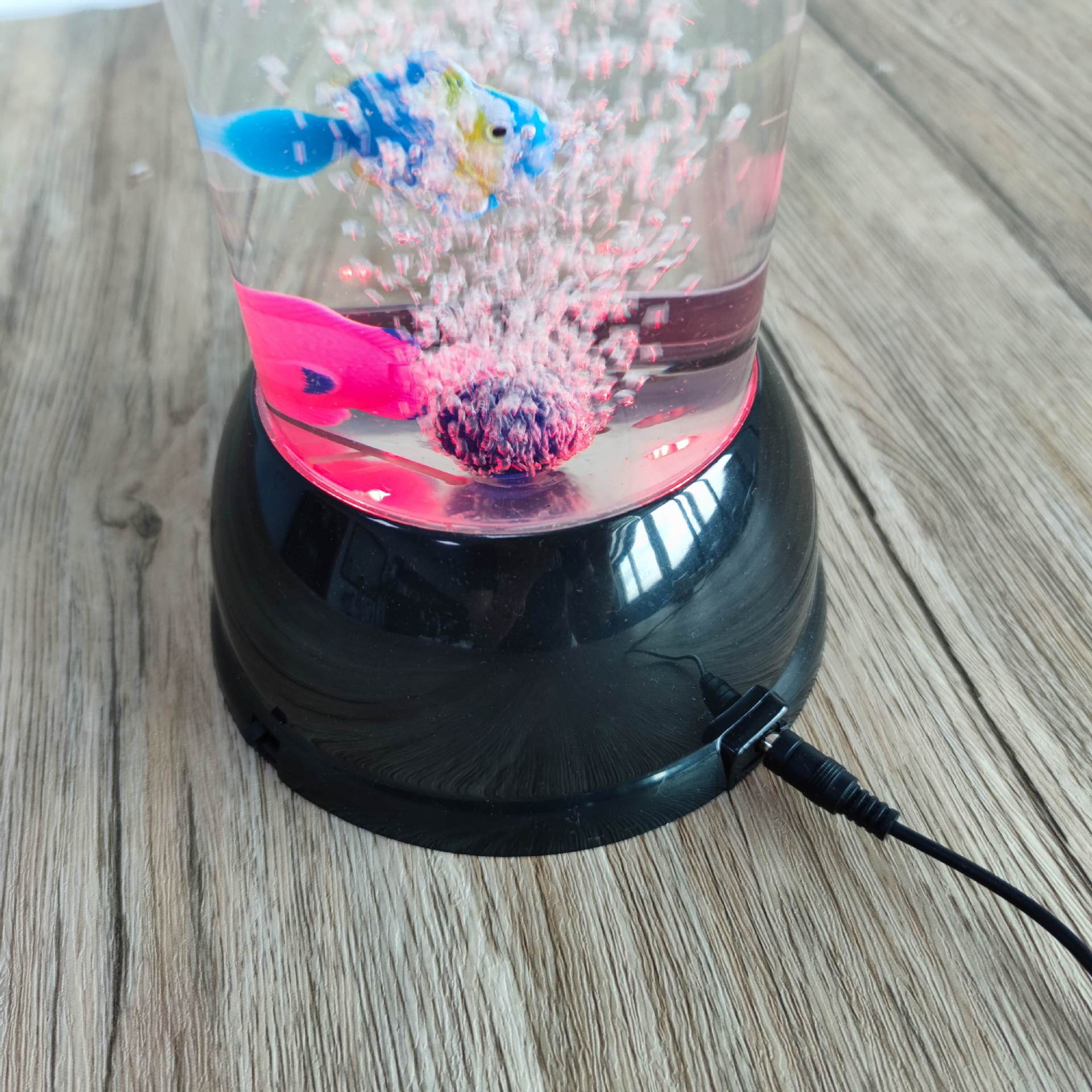 Creative bestsellers: LED bubble tube floor lamp, seven-color RGB color-changing water column lamp, simulated fish lamp, indoor decoration night light pic 4