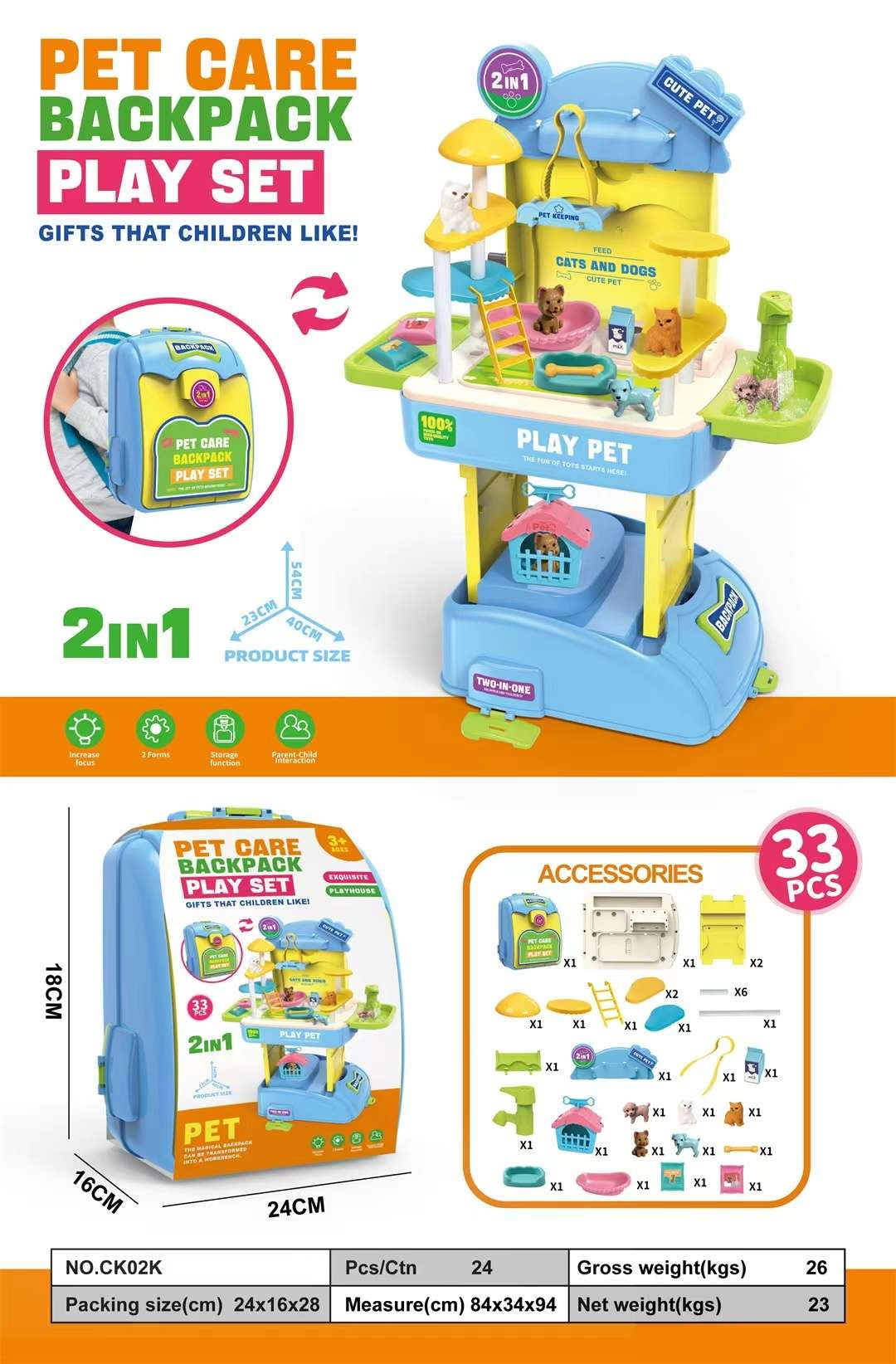 趣味过家家玩具宠物店儿童家庭厨房模拟游戏套装幼儿早教益智玩具适合3岁以上宝宝娱乐休闲详情图1