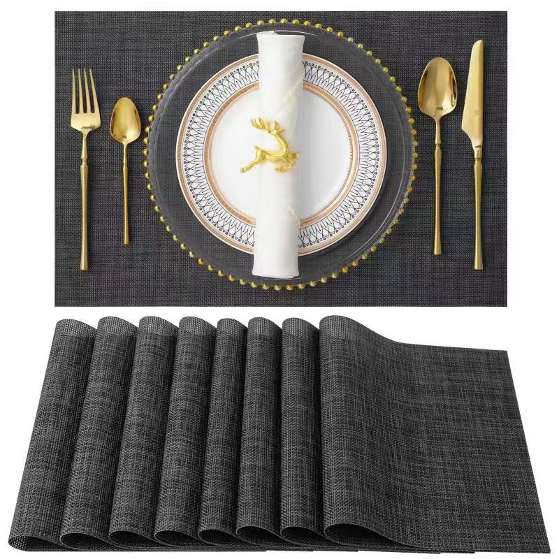 PVC特斯林方型欧垫隔水防滑隔热垫茶几垫桌垫