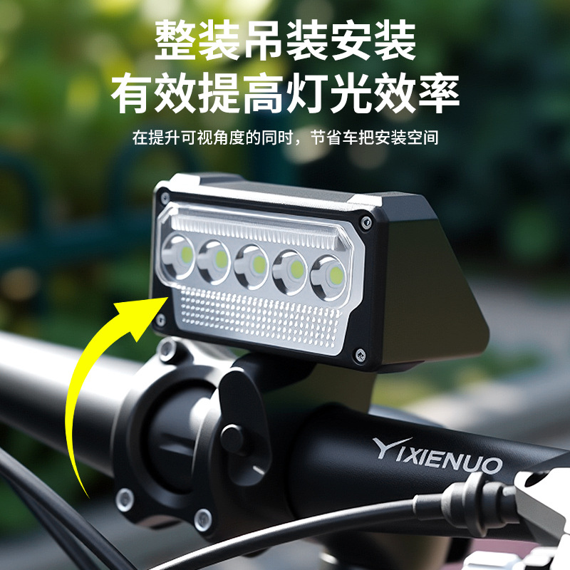 热销智能感应自行车灯自动调节亮度超长续航安装简便骑行装备前后双灯详情2