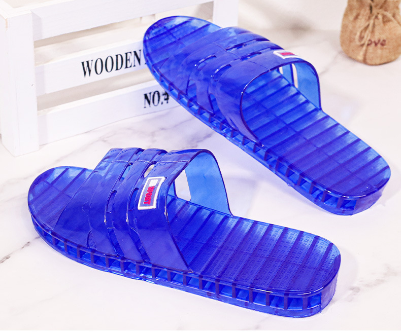 Wholesale of new men's summer thickened and enlarged anti-slip and wear-resistant cooling slippers for both indoor and outdoor use, bathroom bathing, one-piece delivery, 402 details Picture