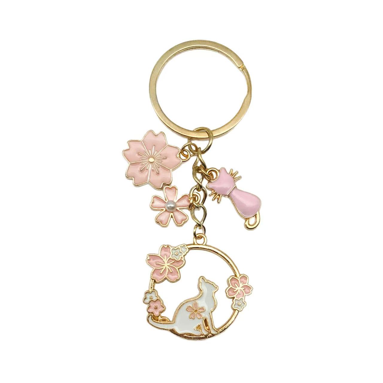 Creative diy accessories for cats and dogs, custom logo diamond keychain pendants, flat keychain jewelry pendants, fashionable, creative and versatile gifts detail image 8