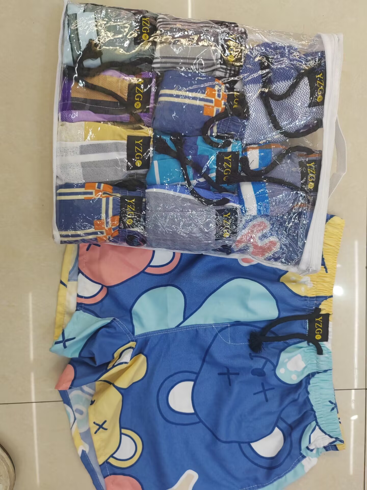 YZG内裤男士带绳十二件装内裤男士宽松舒适