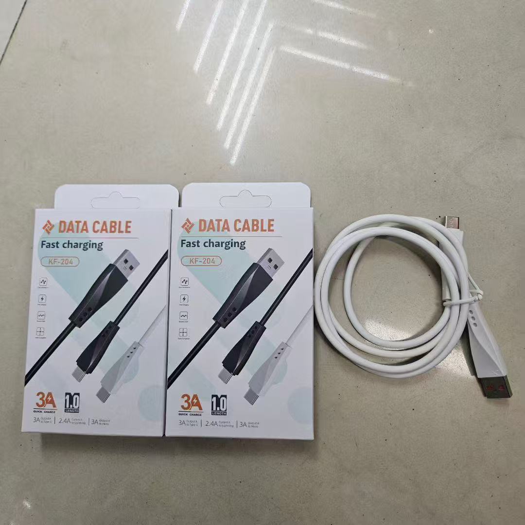 3A充电线Type-C数据线适用安卓手机快充