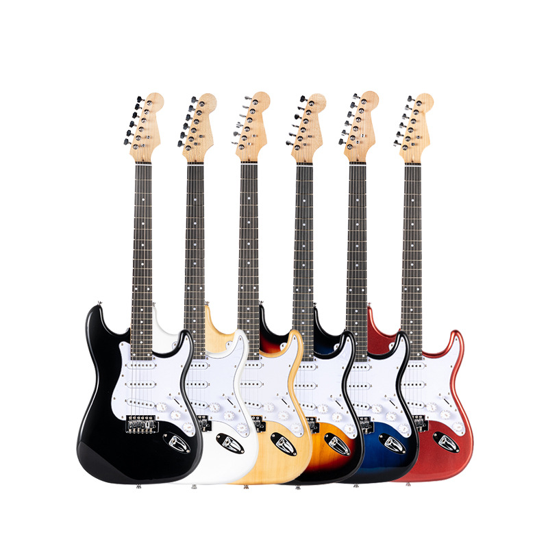 批发39寸电吉他单摇ST电吉他学生摇滚弹拨乐器吉他guitar
