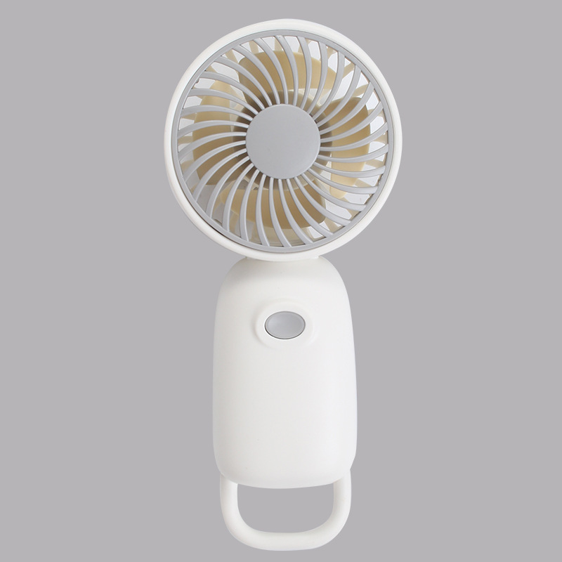 跨境儿童礼品风扇手持小风扇2025新款便携式户外usb充电学生风扇 灰绿色
