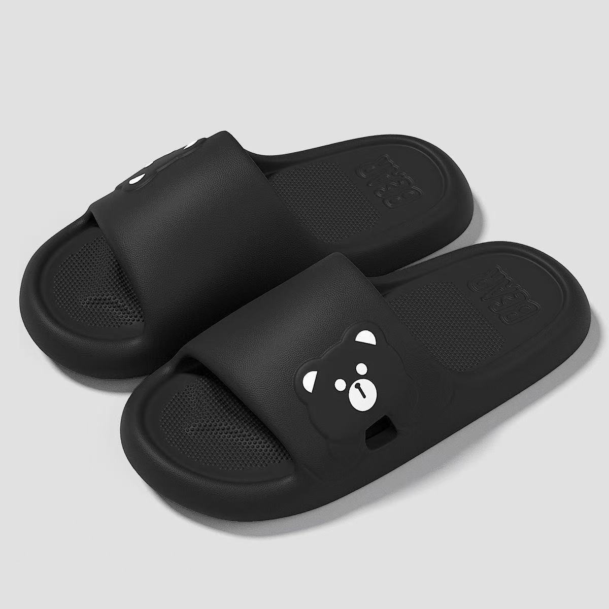 new style drooping women's slippers summer indoor bathroom bath non-slip eva couple men's soft bottom slippers wholesale details Picture