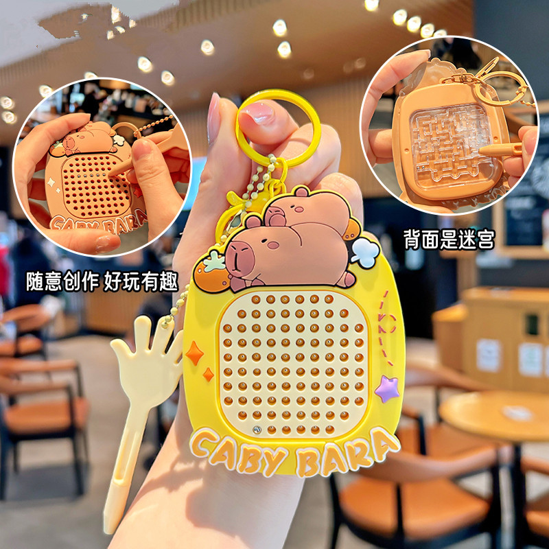 Creative cartoon magnet steel ball ornament sketchpad backpack widgets decompression magnetic drawing board maze toys wholesale, 111111111111111111111111111111 Specification image