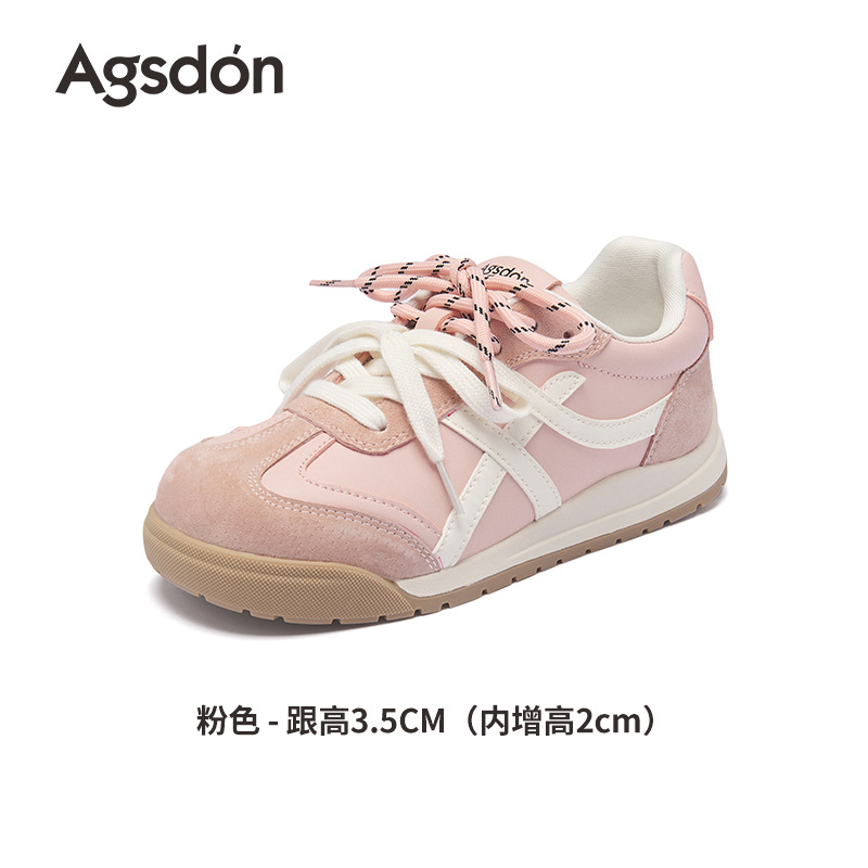 augusto pink german training shoes for women autumn and winter 2025 new velvet sport ballet style cortez casual sneakers undefined