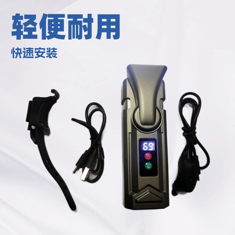 Cycling equipment: Night riding with horn, waterproof dual-head headlights, multi-functional anti-rear-end flash bicycle headlights pic 3