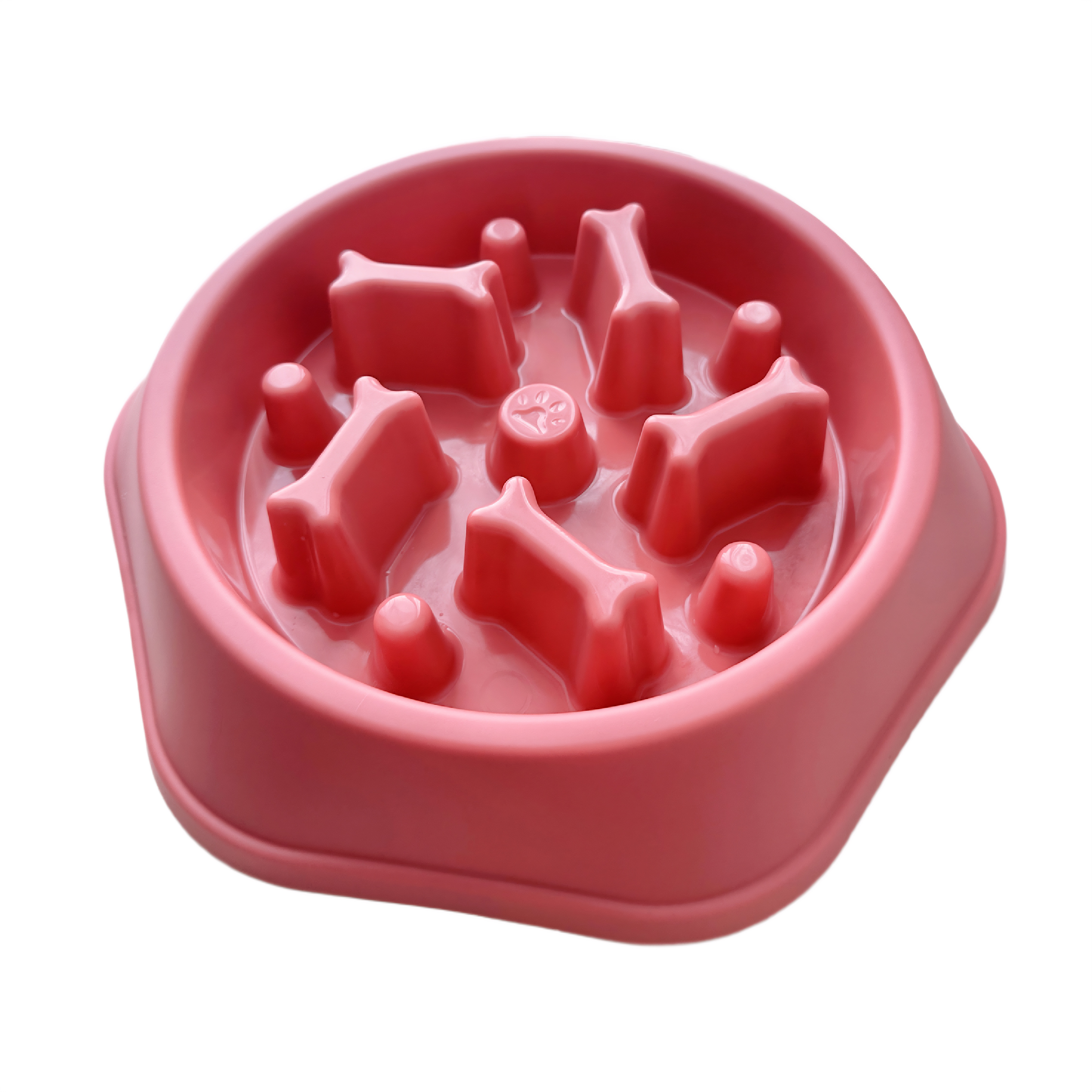 猫碗批发狗狗猫咪护颈宠物碗塑料防滑斜口饮水喂食猫碗