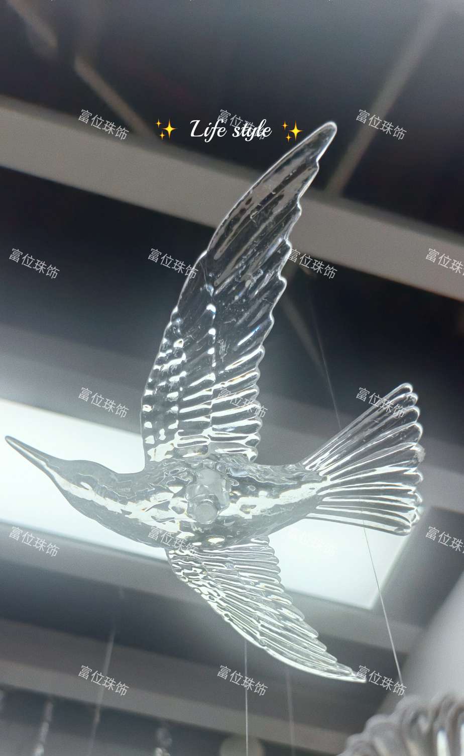 飞鸟，塑料飞鸟，装饰婚庆用品，喜庆用品，吊坠挂件详情图2