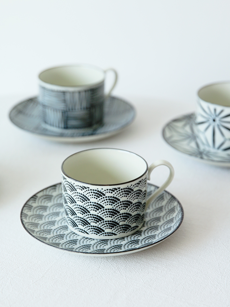 Komon Modern Japanese Coffee Cup set Item Picture