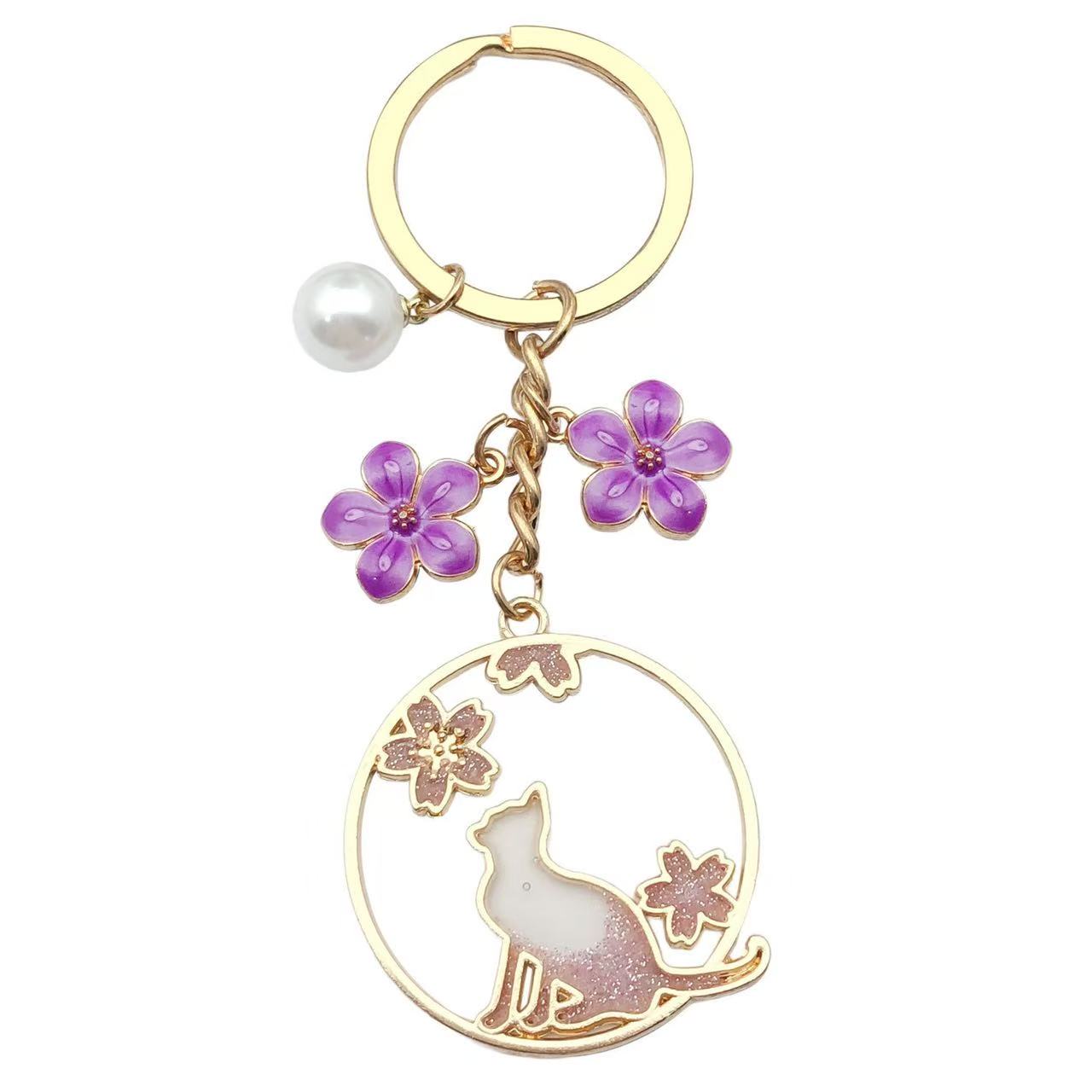 Creative diy accessories for cats and dogs, custom logo diamond keychain pendants, flat keychain jewelry pendants, fashionable, creative and versatile gifts detail image 13