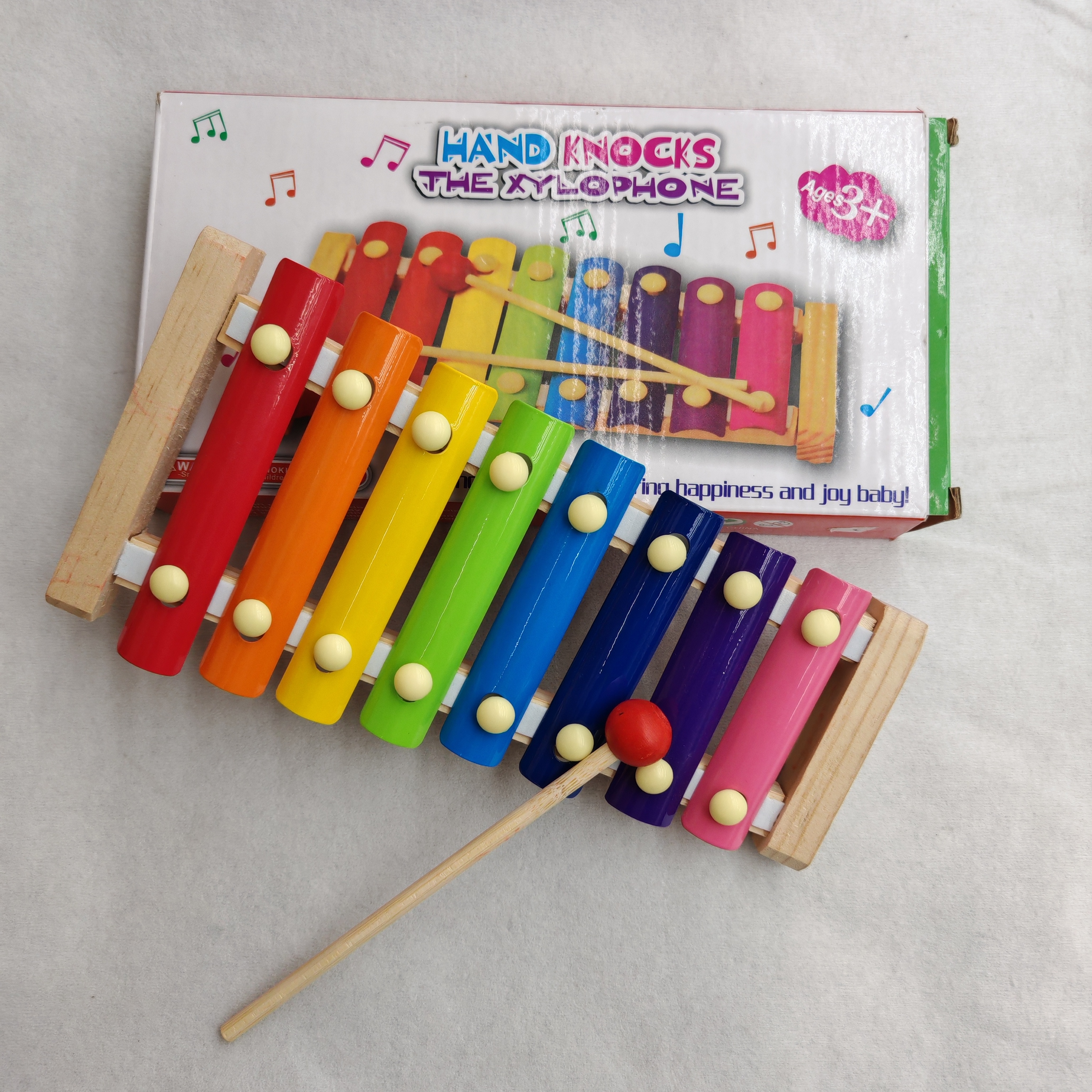 The eight-tone zither, children's hand-struck zither, xylophone, baby toys, Orff percussion instruments, educational and educational music toys details Picture