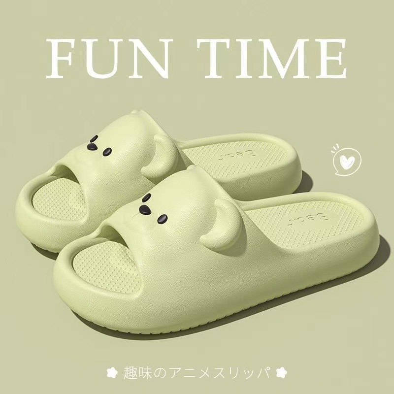 new style drooping women's slippers summer indoor bathroom bath non-slip eva couple men's soft bottom slippers wholesale undefined