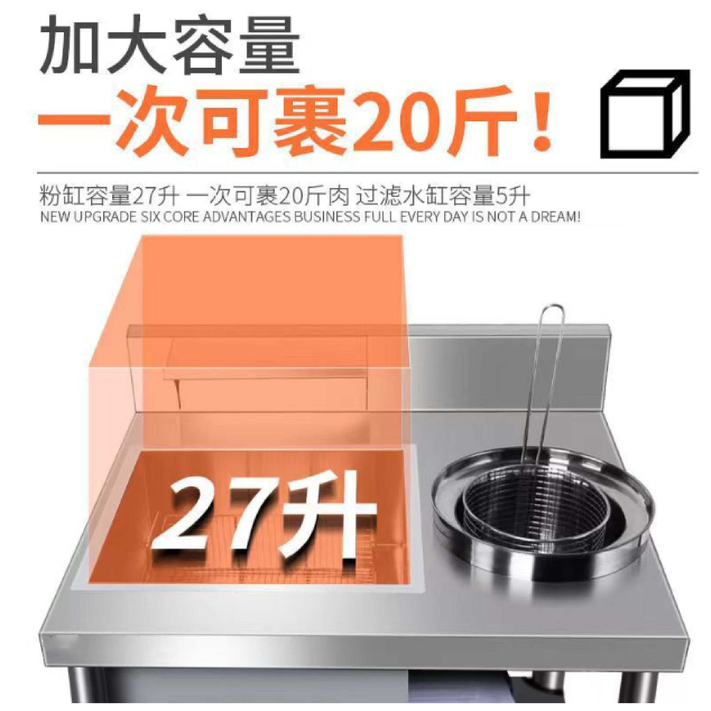 大容量炸鸡裹粉台不锈钢操作台裹粉机汉堡炸鸡店设备裹面专用细节图