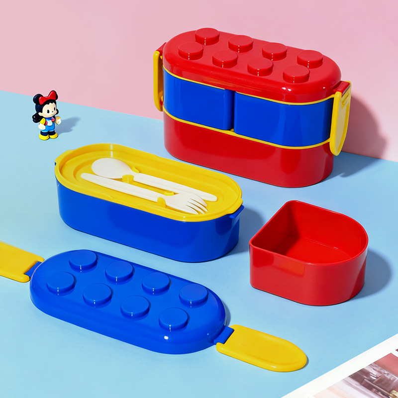 H226-616 Creative Building block Lunch Box, Light Food Bento Box, Microwave oven, children, office workers, fruit compartment heating, learning