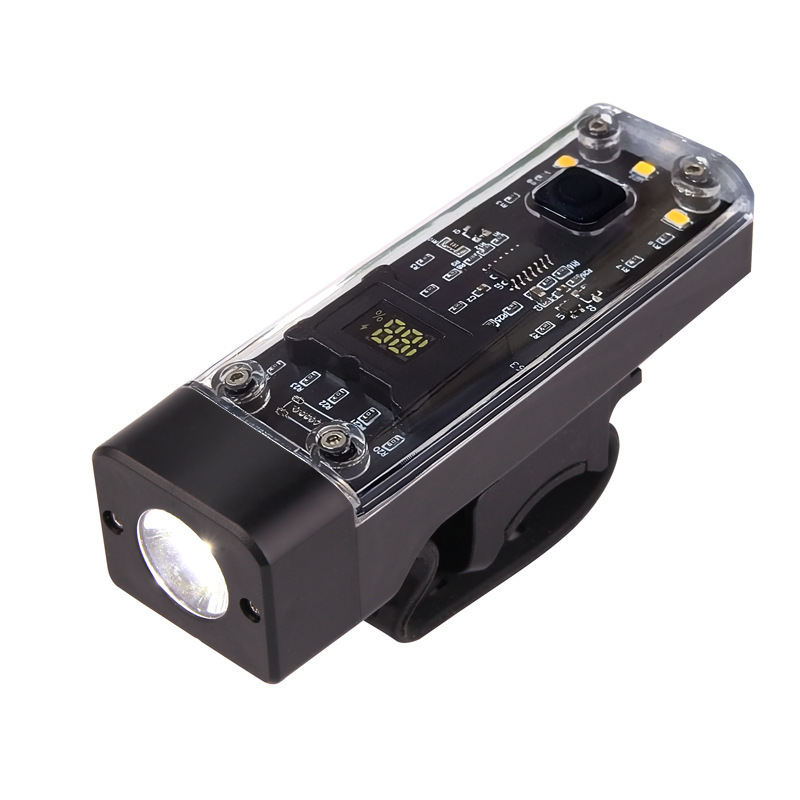 New high-intensity bicycle light, outdoor mountain bike headlight, USB charging, transparent cycling equipment, night riding pic 8