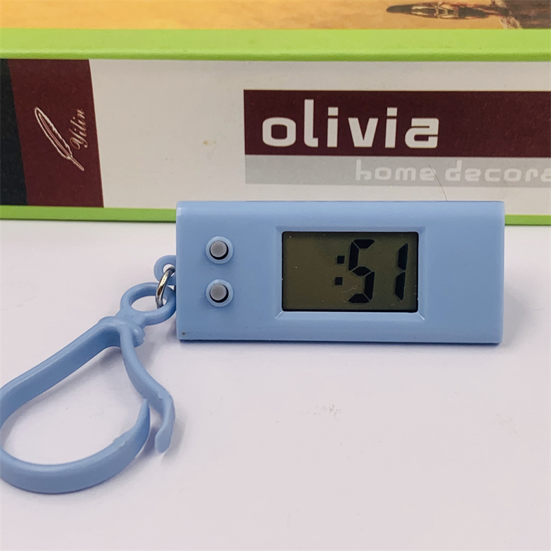 新款三角迷你小时钟简约儿童考试学习数字电子表便携背包挂件详情10
