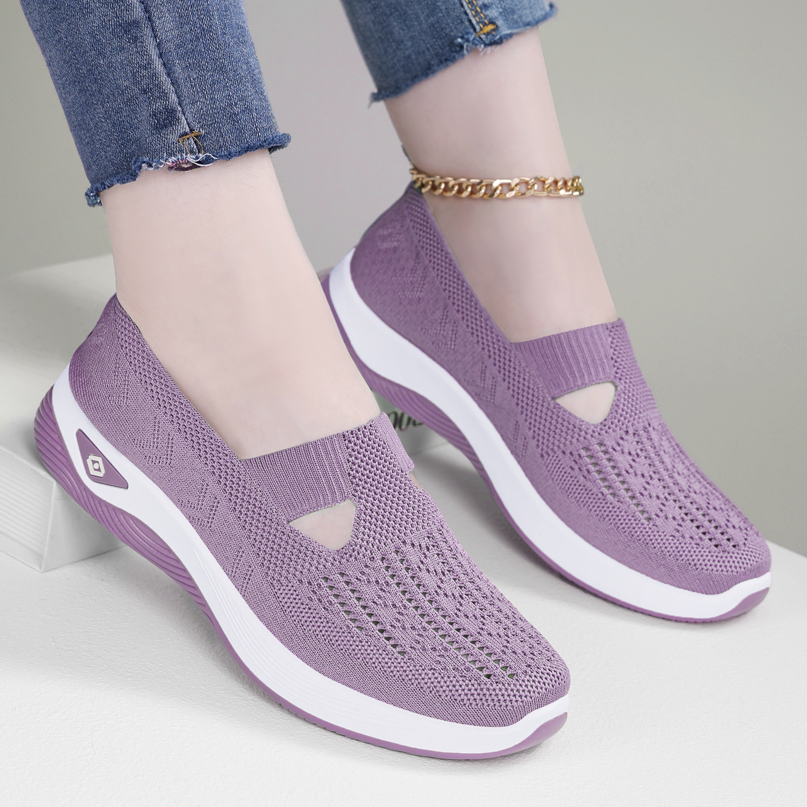 shoes women's shoes new casual shoes women's fashion shoes breathable old beijing cloth shoes cross-border manufacturers send mom shoes undefined