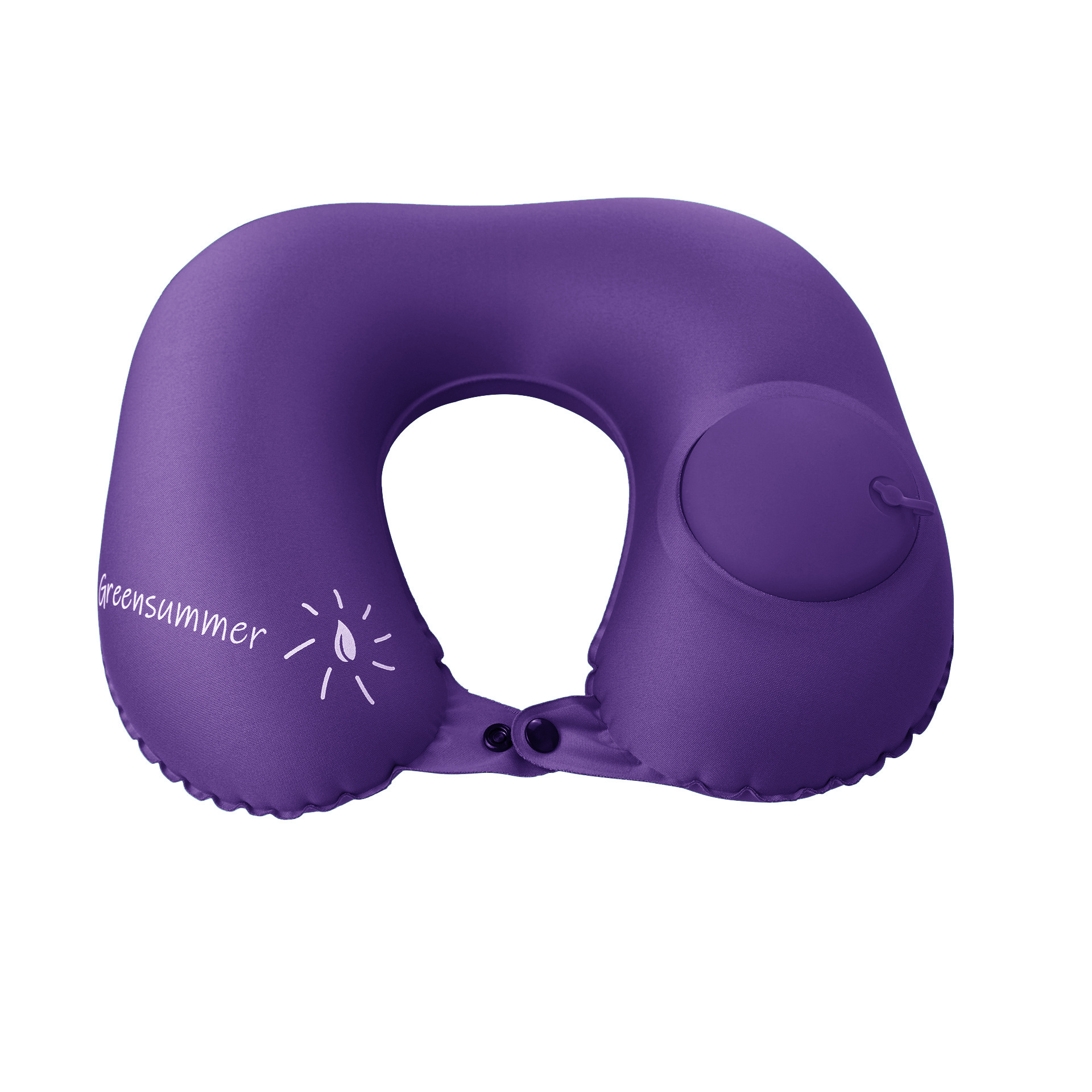 充气旅行枕实物图