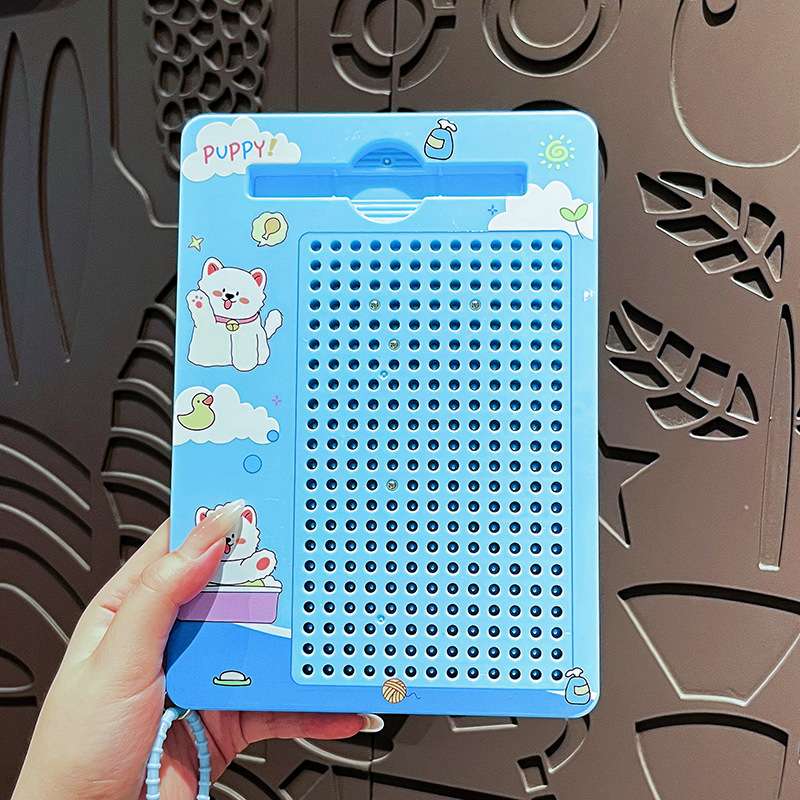Original Capibara magnetic steel ball drawing board keychain, cute cartoon capybara, fun little toy schoolbag pendant Specification image