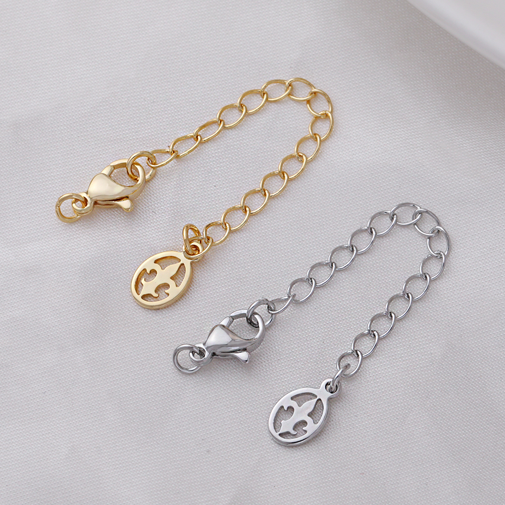 贵和尾链 鸢尾花系列延长链镀真金保色持久带龙虾扣尾链详情1