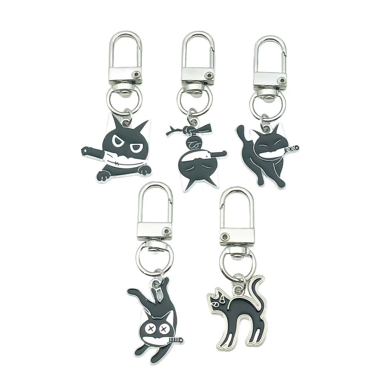 Star Man Clay diamond keychain pendant Flat keychain accessory Pendant Personalized Creative gift Creative cat diy Custom logo cute detail image 4