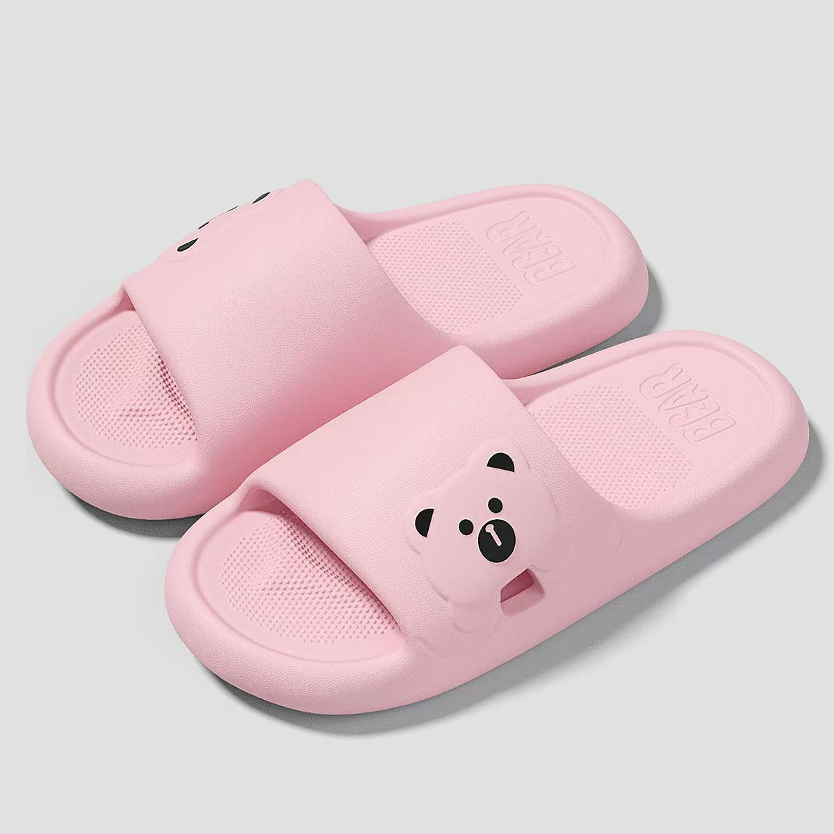 new style drooping women's slippers summer indoor bathroom bath non-slip eva couple men's soft bottom slippers wholesale undefined