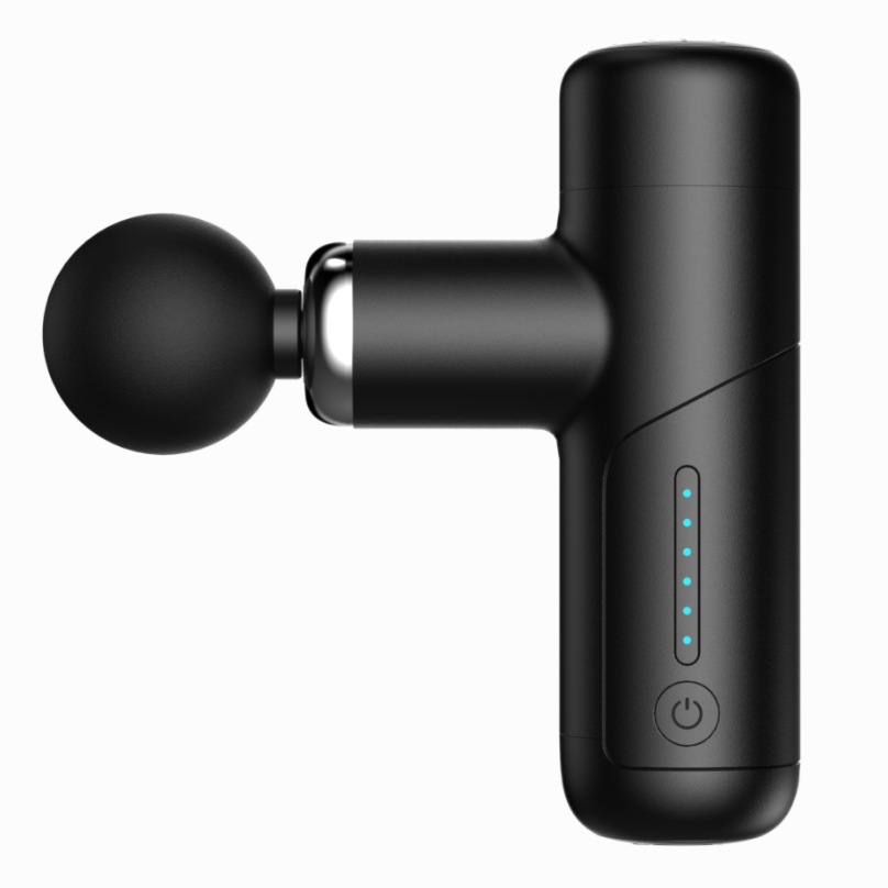 新款跨境便携口袋迷你筋膜枪日本热销震动肌肉脸部按摩枪筋膜枪 黑色