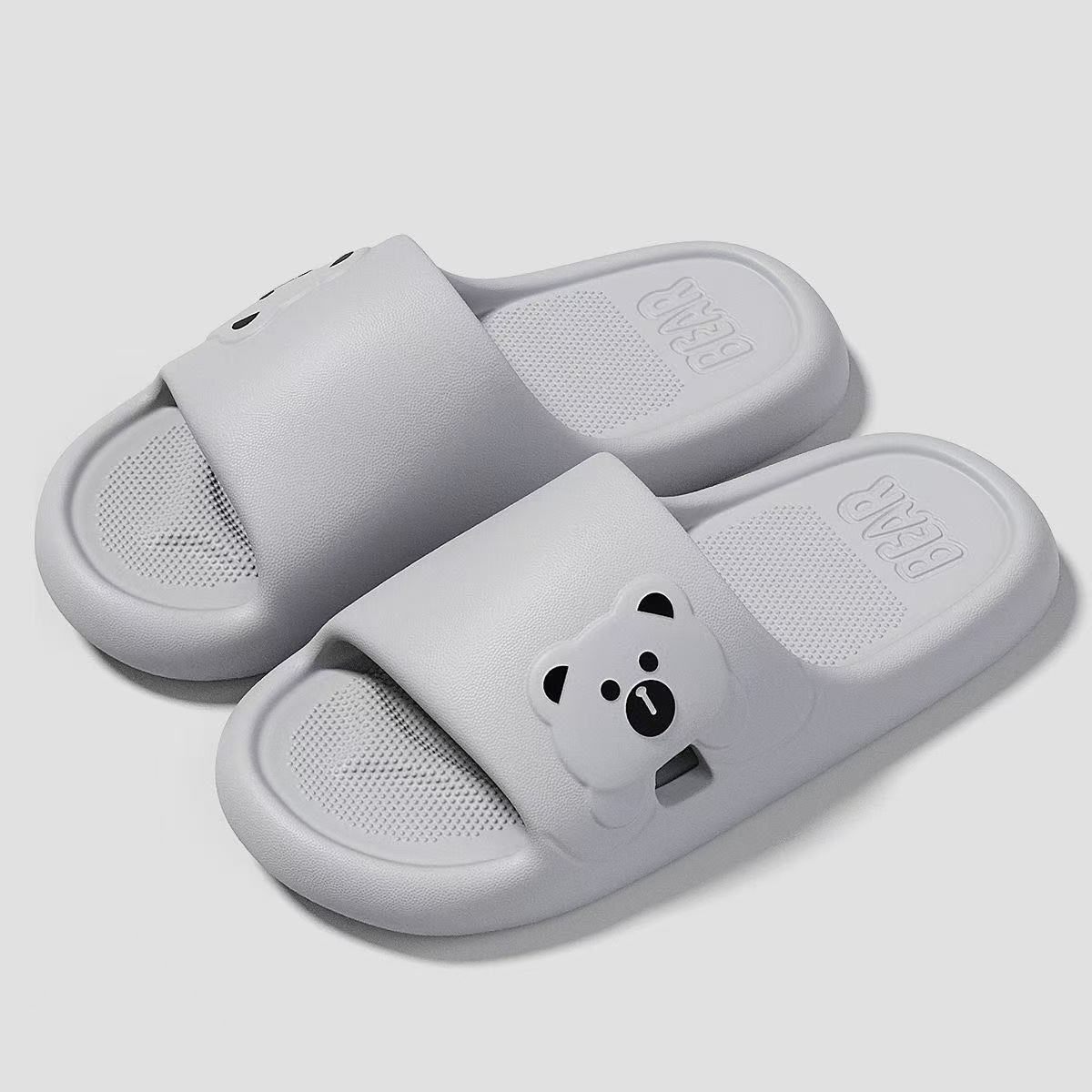 new style drooping women's slippers summer indoor bathroom bath non-slip eva couple men's soft bottom slippers wholesale undefined