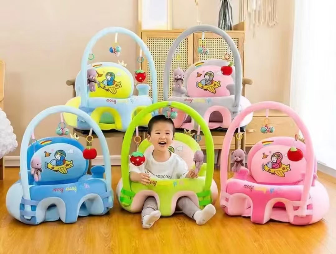 喂饭哄玩神器多功能婴儿0-3岁毛绒安抚学座椅可拆装卸玩具架可躺可坐解放妈妈双手陪伴宝宝成长礼物