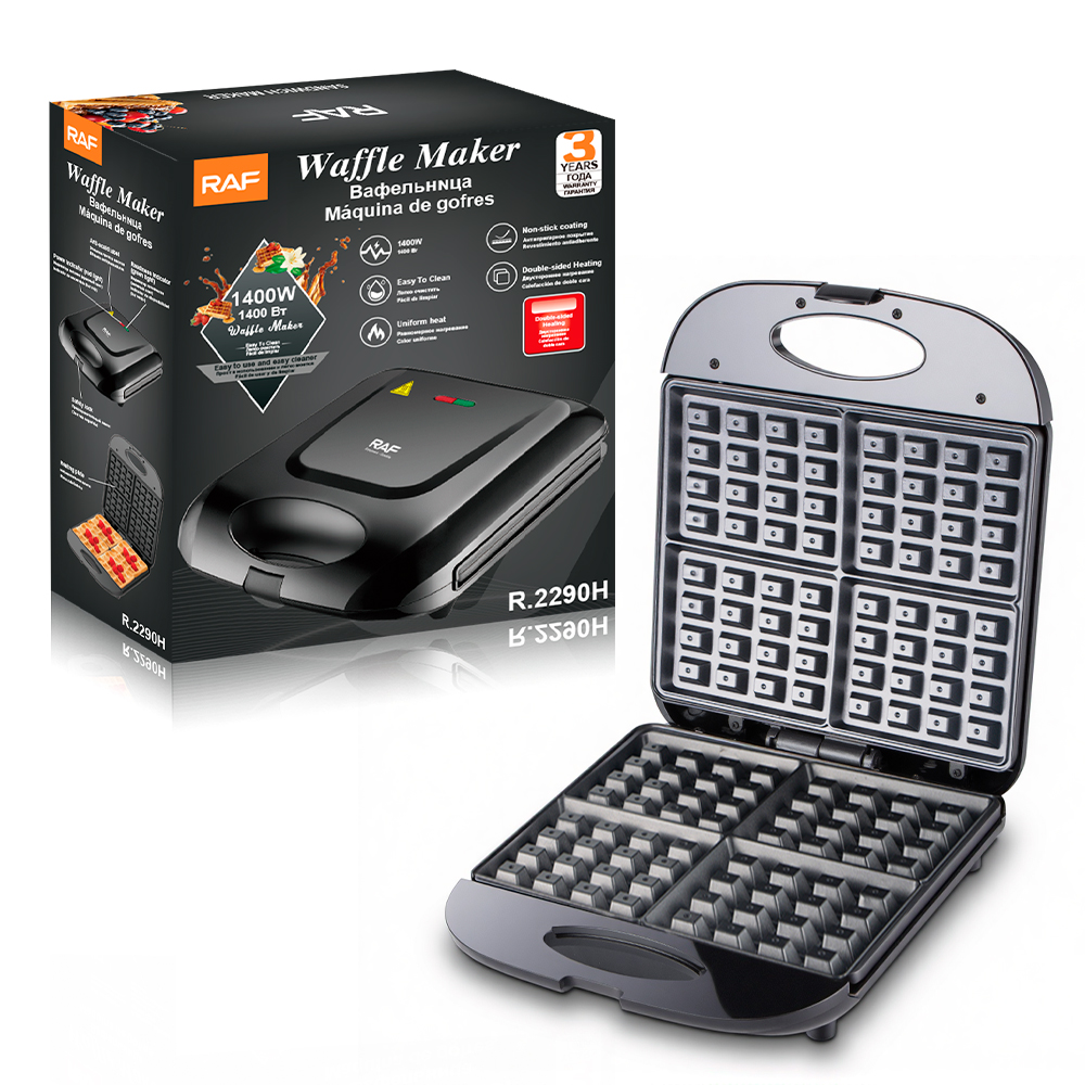 RAF European and American standard household heating sandwich maker, steak maker, breakfast maker and multi-functional waffle maker R2290H Item Picture
