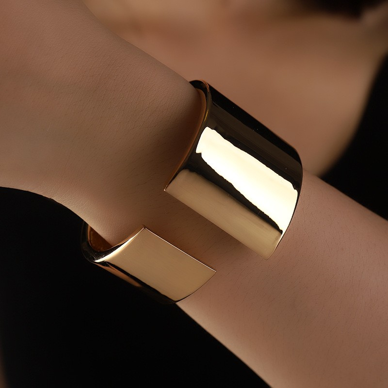 欧美专供热销爆款简约时尚开口女款手饰潮流百搭精致手镯