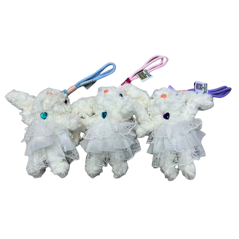 Princess dress, rabbit mascot, animal plush toys, souvenirs, dolls, cartoon accessories, pendants, plush figurines, keychains, cloth dolls, cute decorations, gifts, claw machine factory direct sales Item Picture