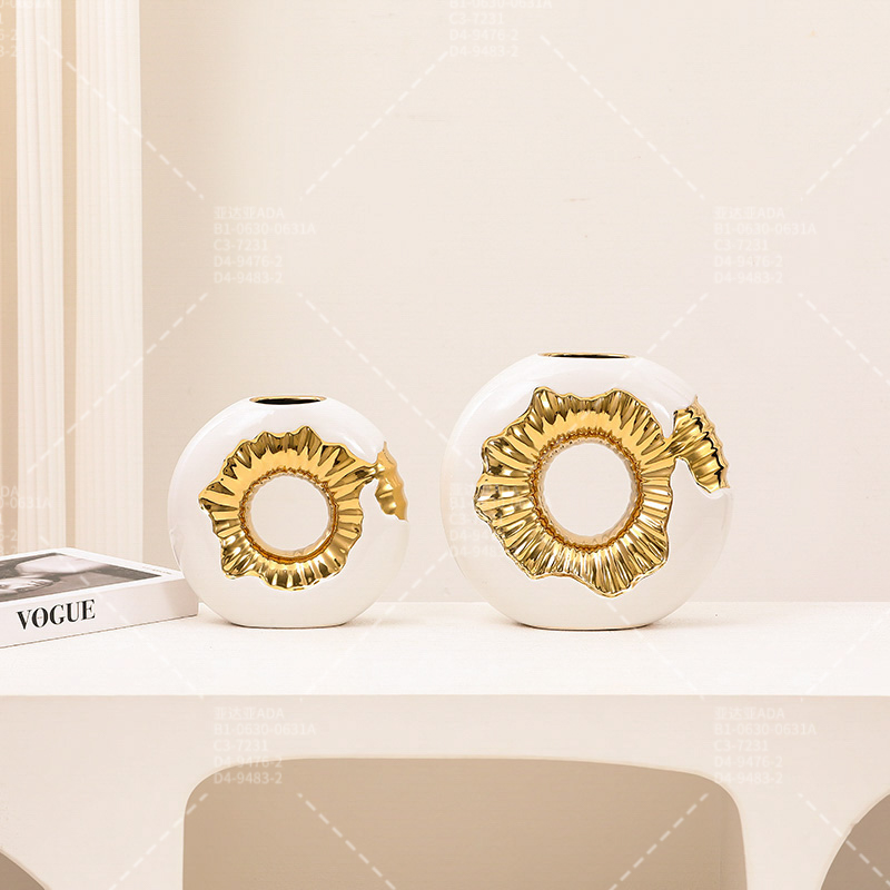 花瓶/陶瓷花瓶/花瓶摆件/花瓶装饰/水培摆件木架产品图