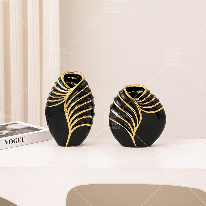 新中式 办公室高端摆件 轻奢豪华 书柜 客厅 酒柜 电视柜饰品工艺品细节图