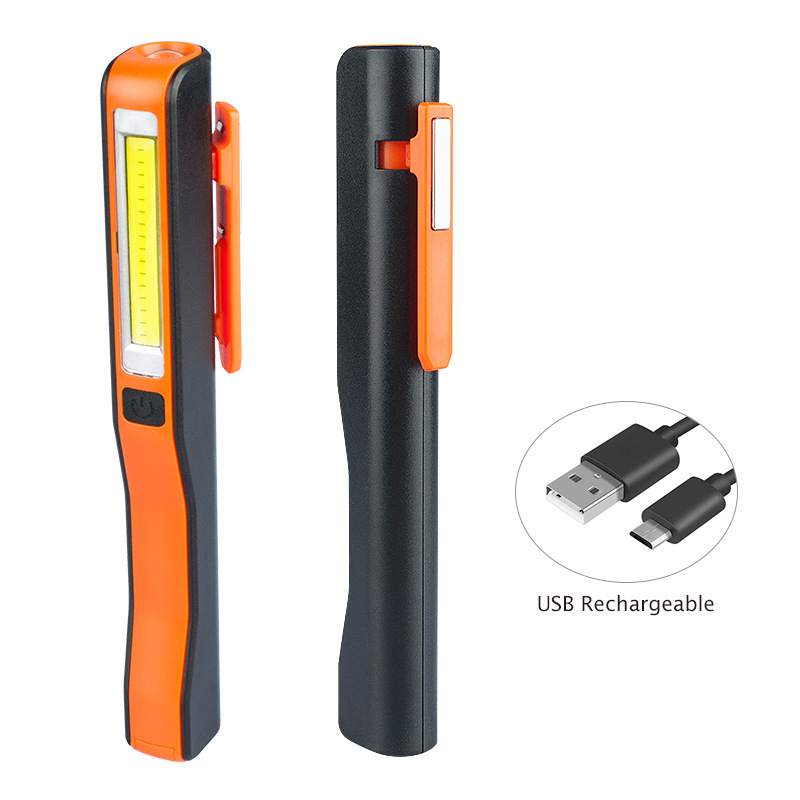 Flashlight charging portable COB with magnet, multi-functional pen holder, work light, LED maintenance light, long-lasting strong light pic 2
