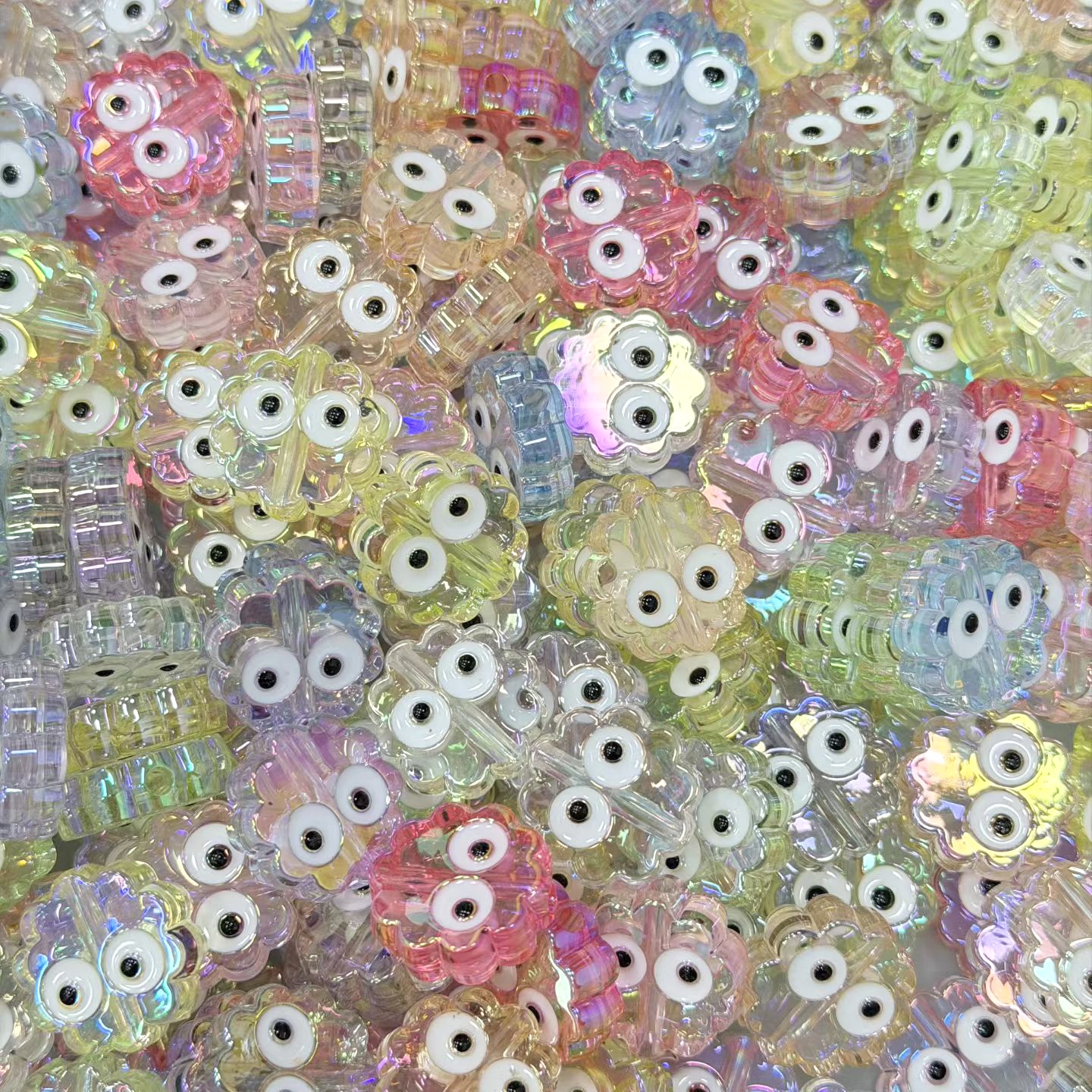 亚克力透明滴油煤球diy/手机链钥匙扣包包挂件饰品 配件材料散珠