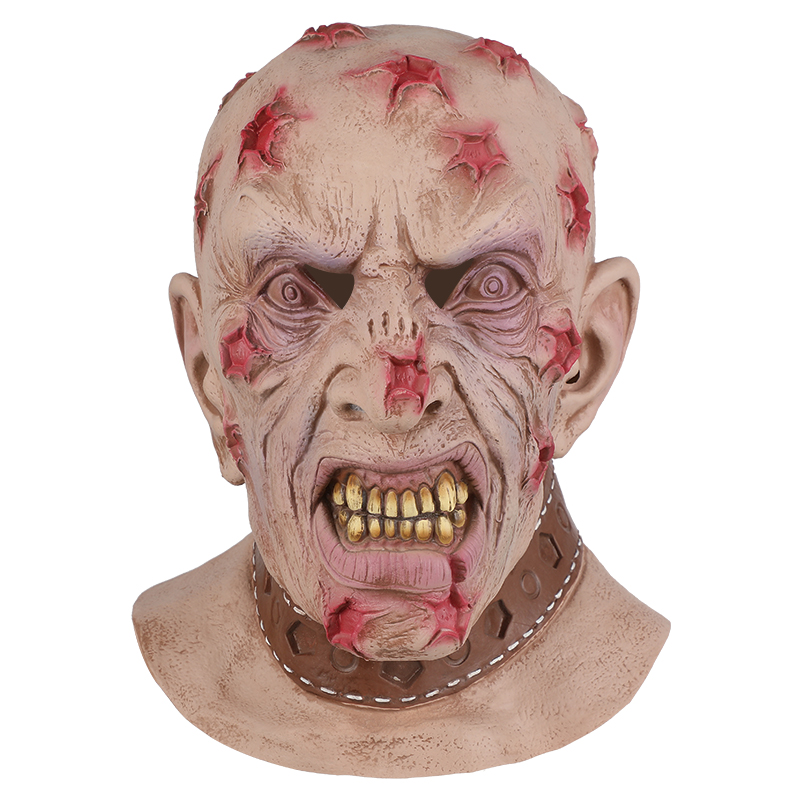 万圣节面具 乳胶面具 节日用品 厂家现货 跨境万圣节 恐怖 头套鬼屋派对 僵尸 爆头 道具外贸热销