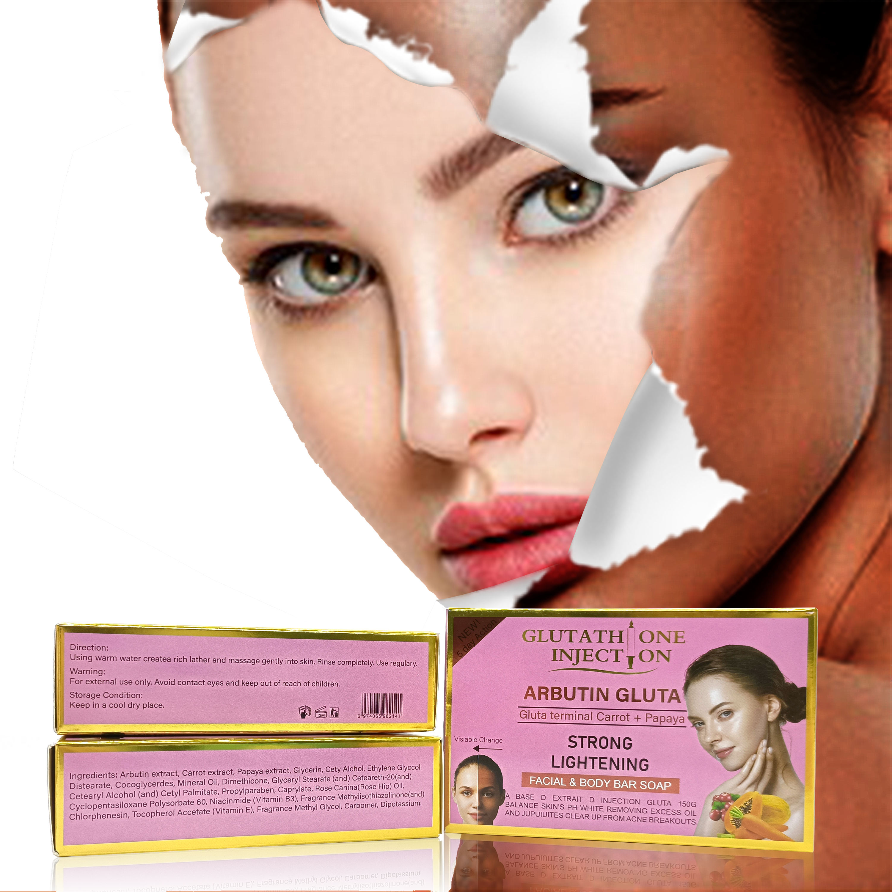 Gluta Master Best Selling Gluta Wholesales Body Bar Soap Specification image
