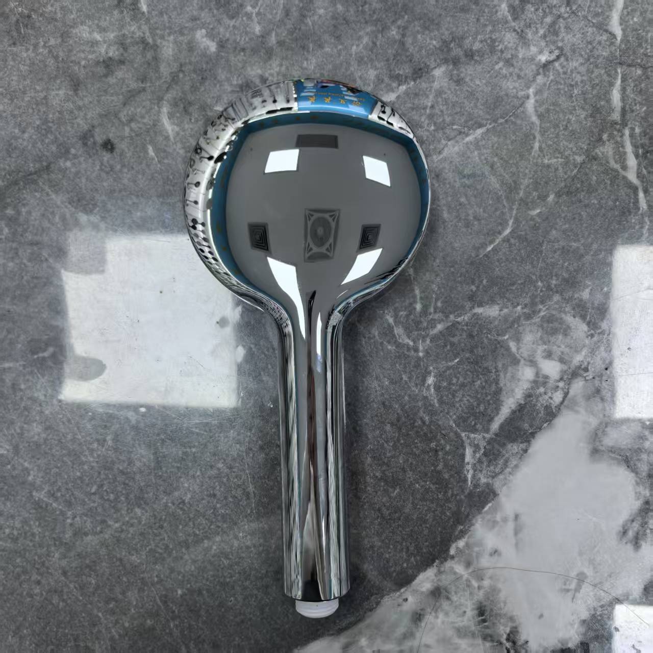 RR-HS128 white electroplated showerhead details Picture