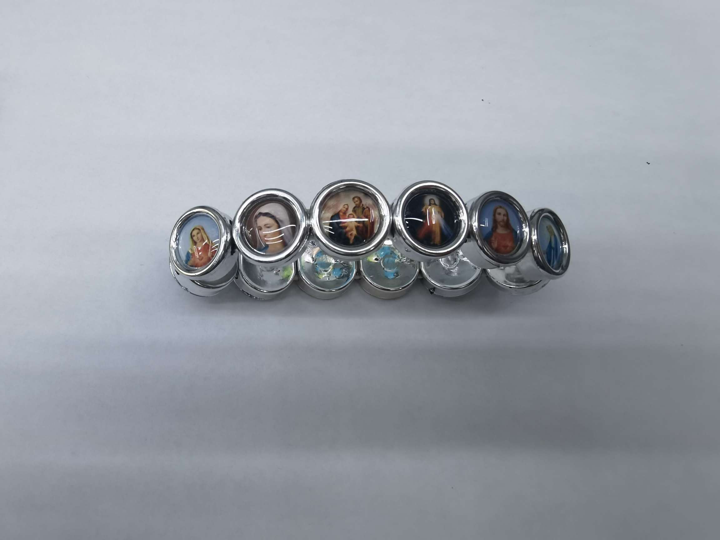 塑料手链12颗不同图片手镯金色的银色的手串外贸手镯详情图5