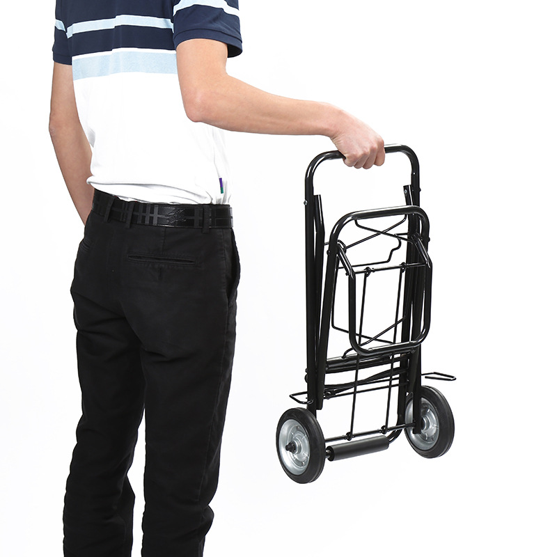 购物拉车/平板车/露营车/手拉车买菜车/折叠推车白底实物图