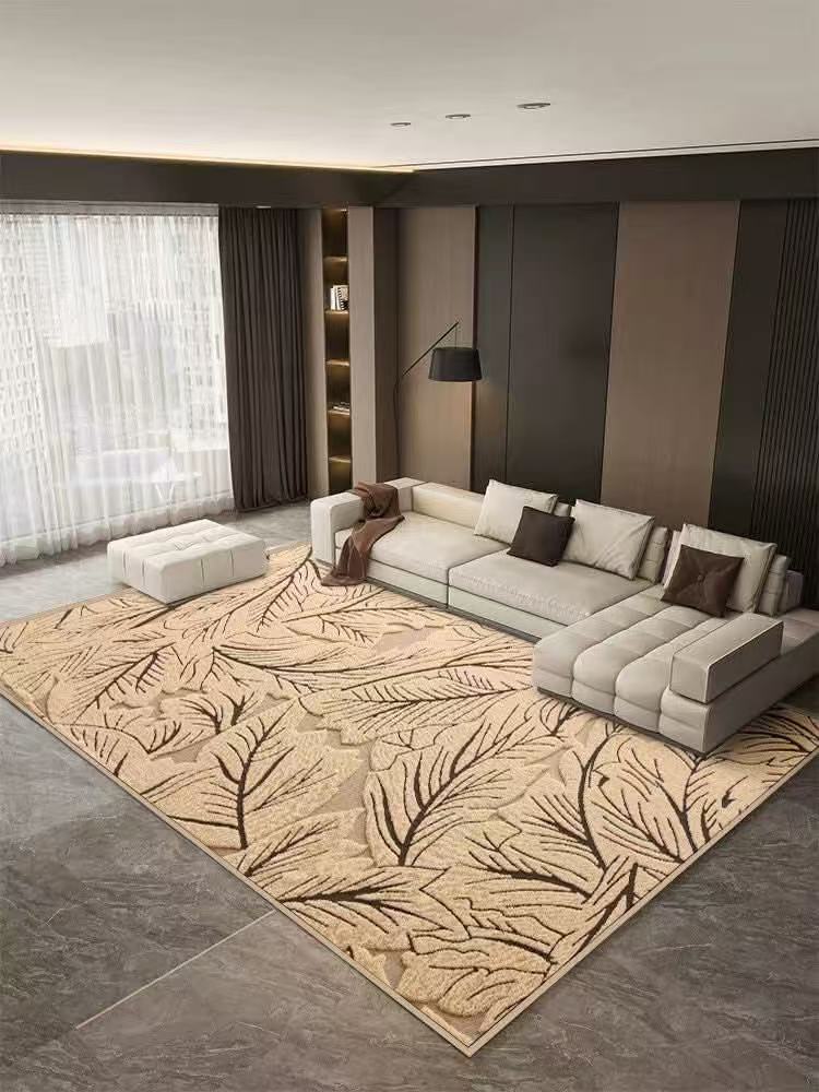 阳离子舒棉绒地毯家用防滑易打理轻奢地垫现代简约客厅地毯大面积满铺详情2