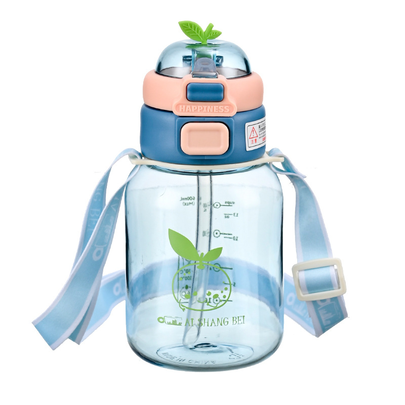 Y201-9281 Summer Children's Cute Portable Straw Cup, Baby student bouncing Straw cup Item Picture