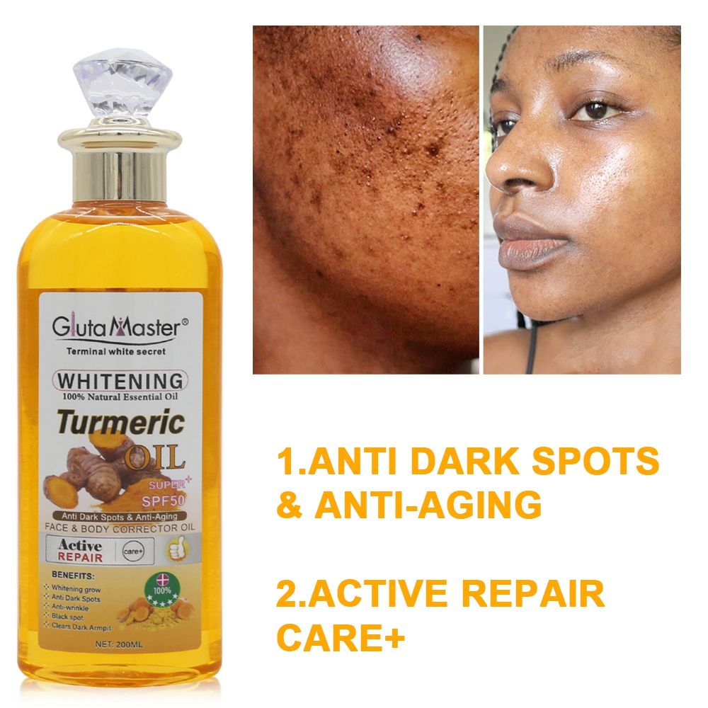 Gluta Master Whitening Turmeric Oil SPF 50+ Face & Body Oil Item Picture