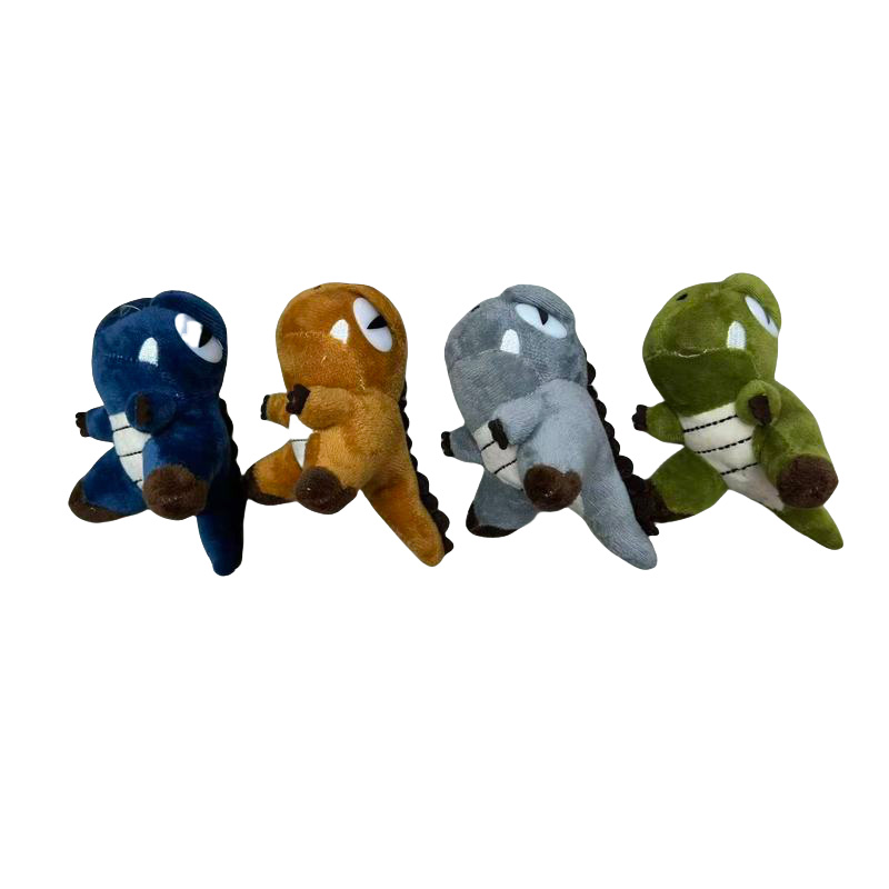Four-color little dinosaur mascots, animal plush toys, souvenirs, dolls, cartoon accessories, pendants, plush figurines, keychains, cloth dolls, cute decorations, gifts, claw machine factory direct sales Item Picture