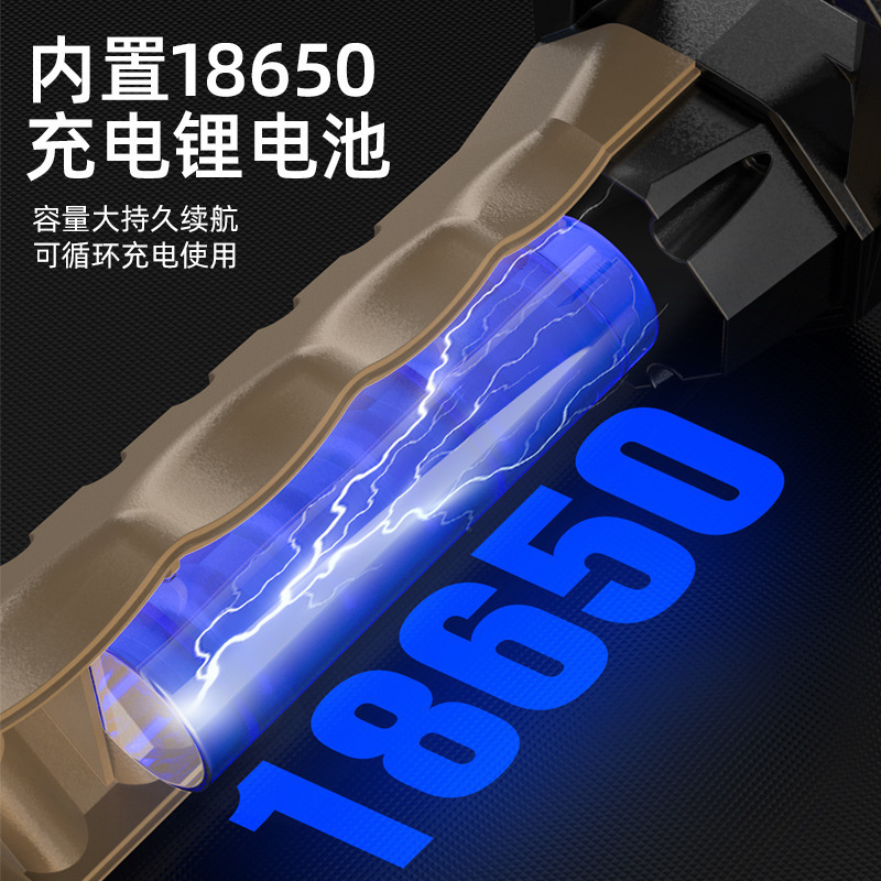 Best-selling double-sided COB folding work light, powerful magnet 3-source strong light emergency flashlight, maintenance light pic 5